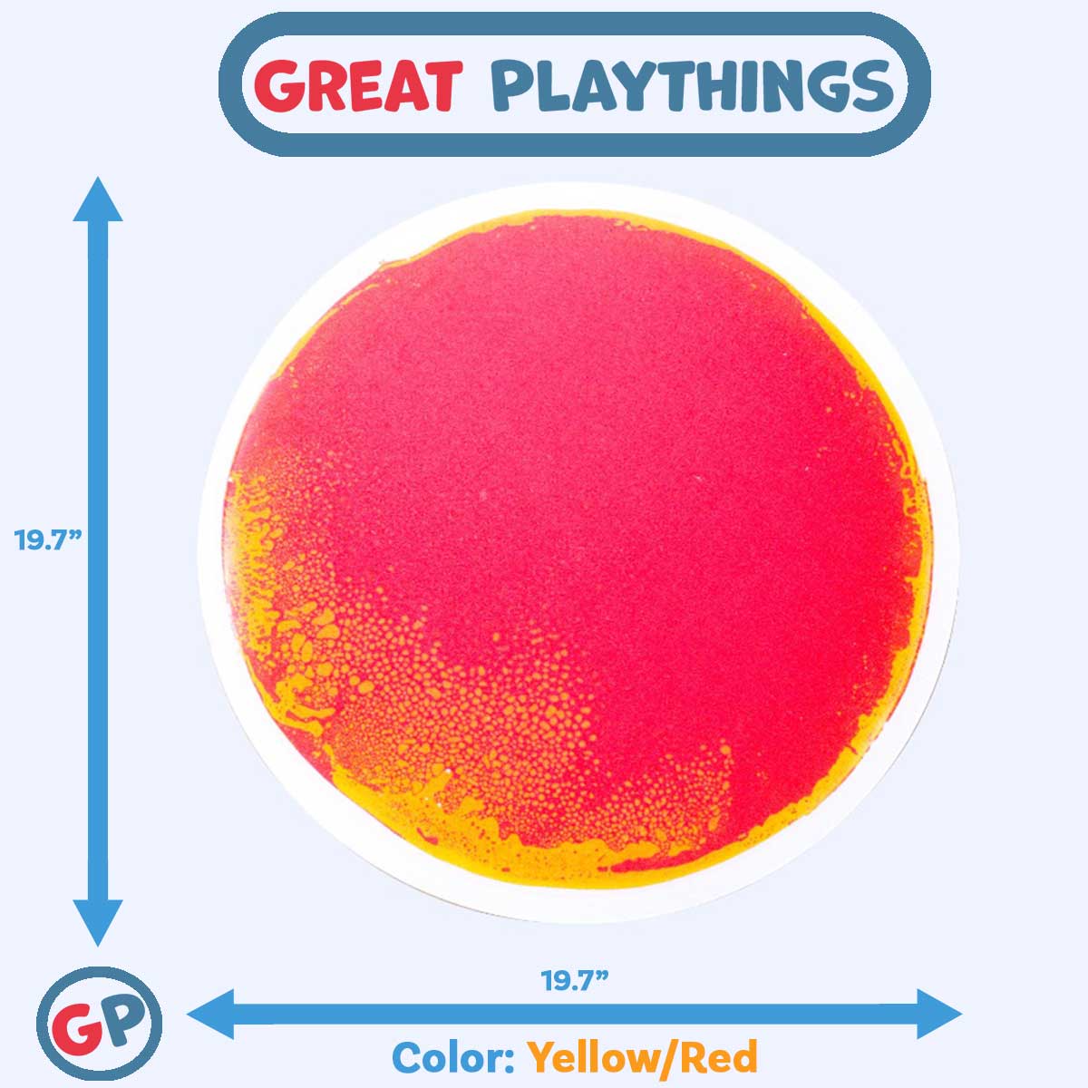 19.7-Inch Round Sensory Liquid-Filled Floor Tile for Fun and Decor