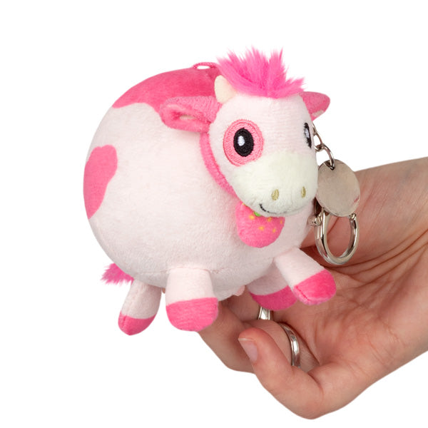 Micro Squishy Toys - Set of 3 Strawberry Cow Designs