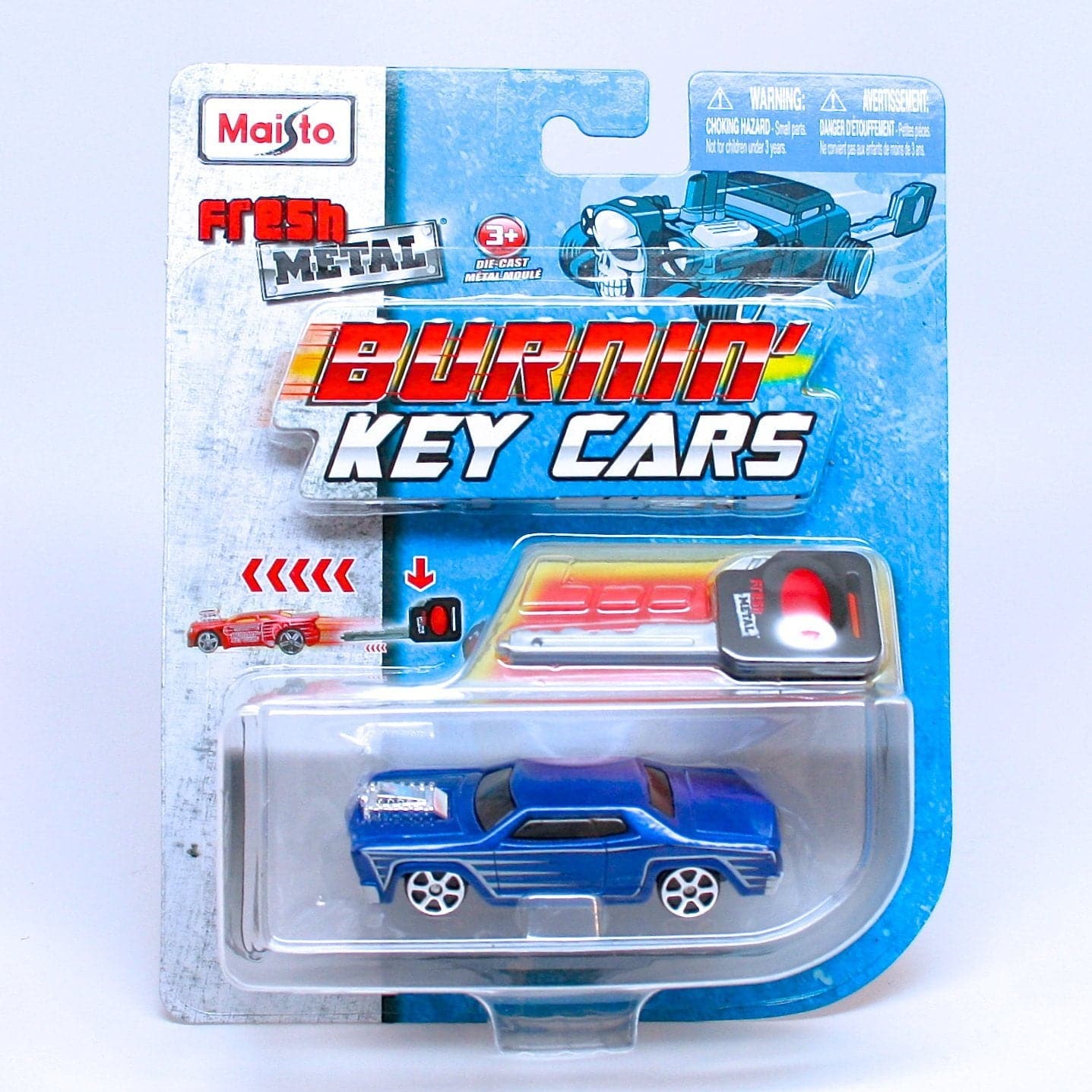 1:64 Scale Assorted Styles 3-Piece Set of Fresh Metal Burning Key Die-Cast Toy Cars