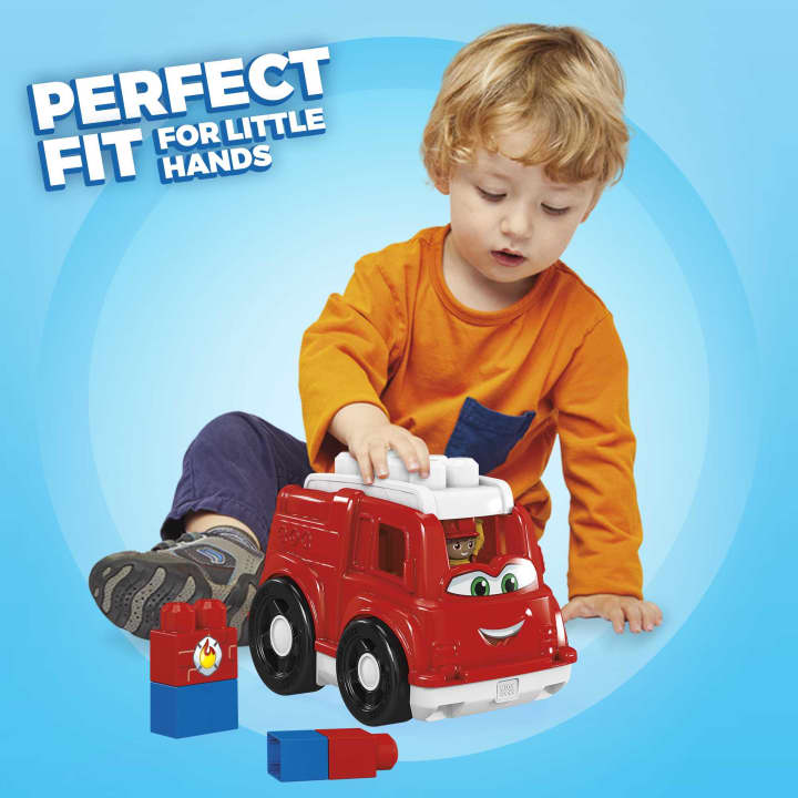 Mega Bloks Freddy Fire Truck Set - Ideal Building Toy for 1 - 3 Year - Olds