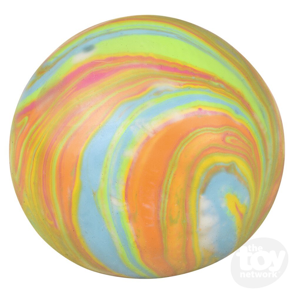 2.33 - Inch Squishable and Stretchable Marbleized Gummy Ball for Kids