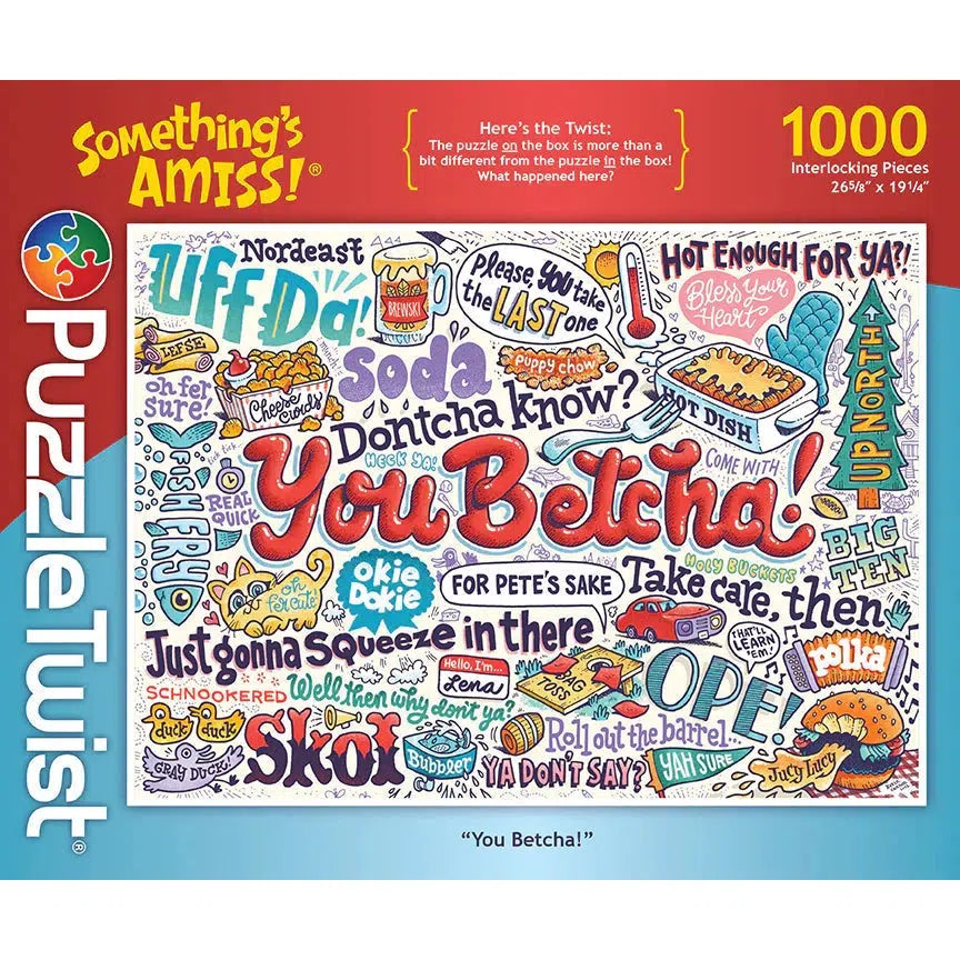 1,000 Piece Twist Puzzle - 'You Betcha!' - A Fun Midwest-Themed Puzzle Experience