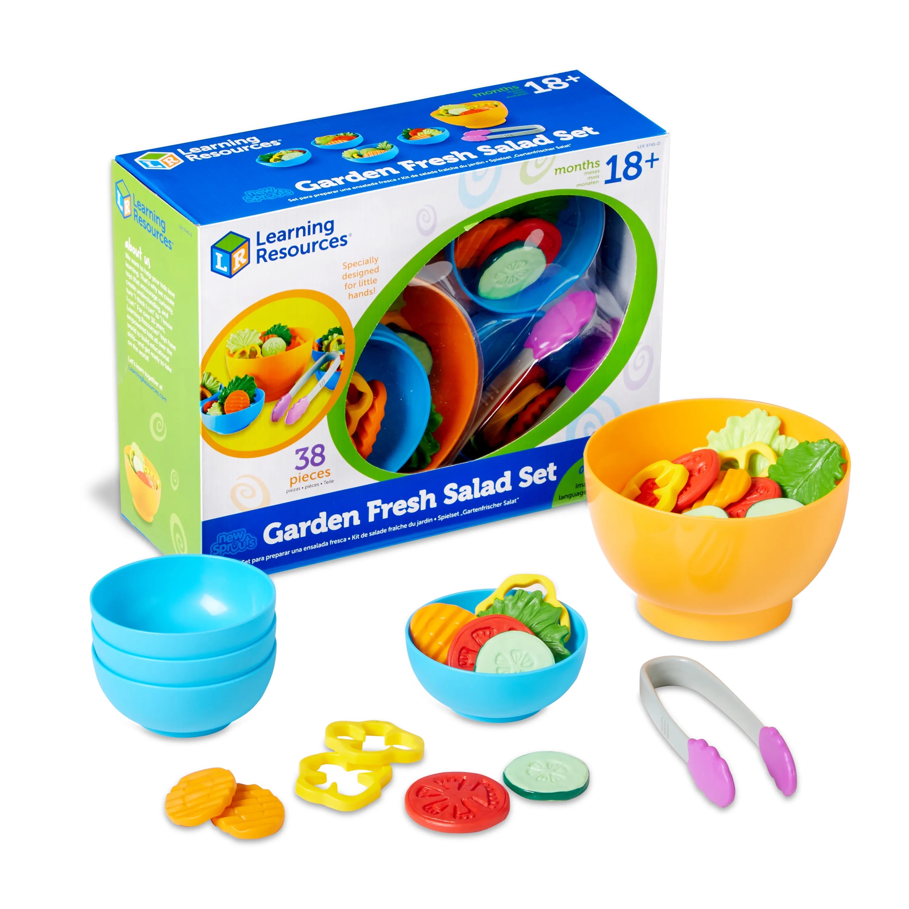Brand - New Sprouts Toddler Play Food Garden Fresh Salad Set for Pretend Play