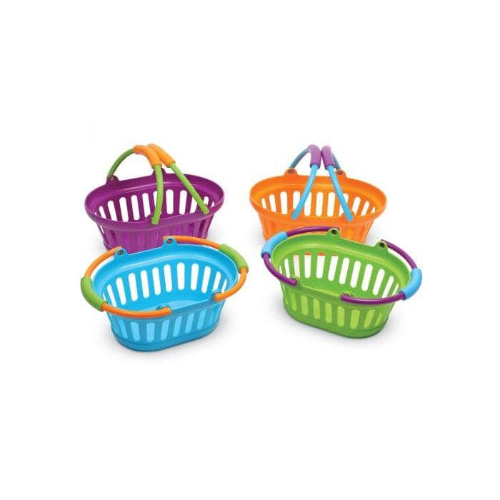 New Sprouts Freshly Designed Set of 4 Oval Shopping Baskets for Toddlers