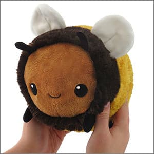 Mini Fuzzy Bumblebee Squishable Toys - Set of 7