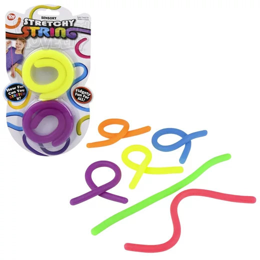 2-Pack of 12-Foot Stretchy Strings for Fidgeting Fun