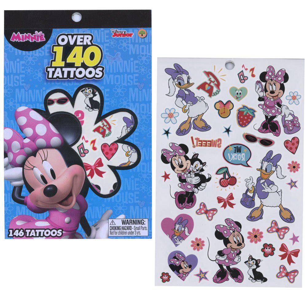 Minnie Bowtique Four - Sheet Temporary Tattoo Book for Fashion - Loving Individuals