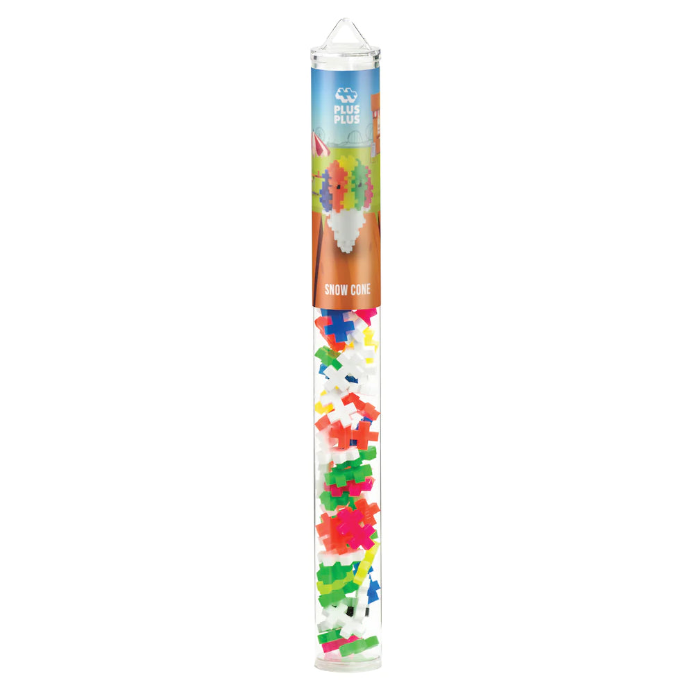 Plus-Plus Building Toy Tube - Snow Cone Set for Creative Kids