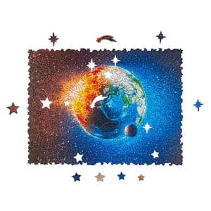 Exquisite Planet Earth Wooden Jigsaw Puzzle for Cosmic Enthusiasts