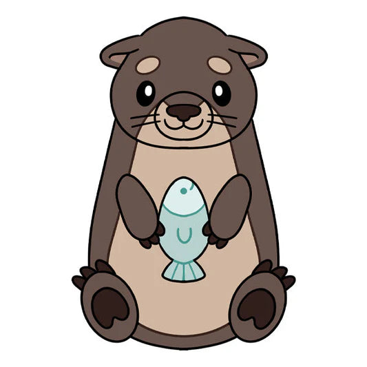 9-Inch Mini Squishable River Otter for Ages 3+