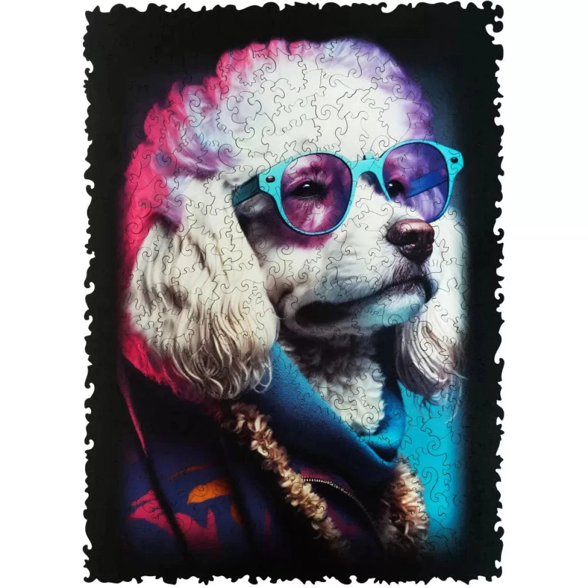 GlowUp - Exquisite Sir Poodle Wooden Jigsaw Puzzle for All Ages