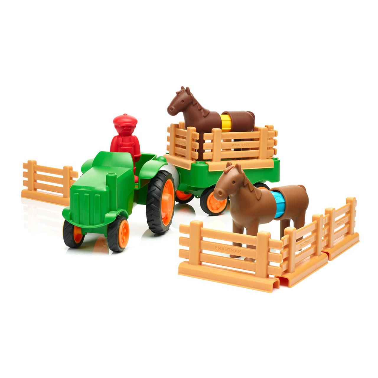 Safe and Fun SMARTMAX My First Magnetic Farm Tractor Set for Young Children