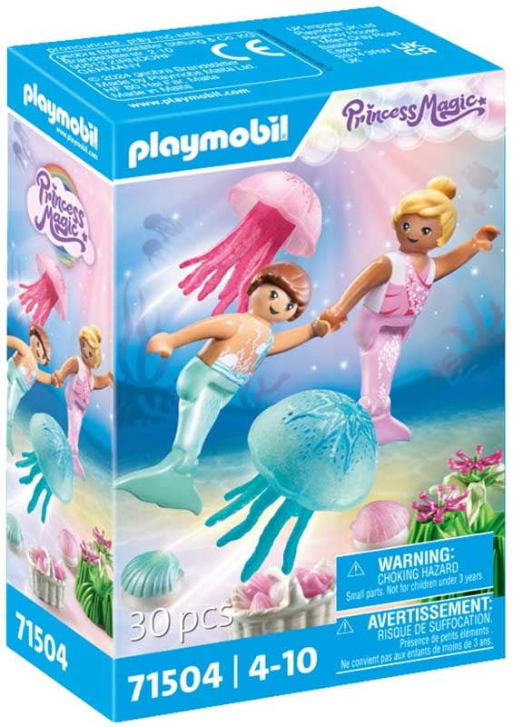 PLAYMOBIL Mermaid Children's Set with Jellyfish for Magical Adventures