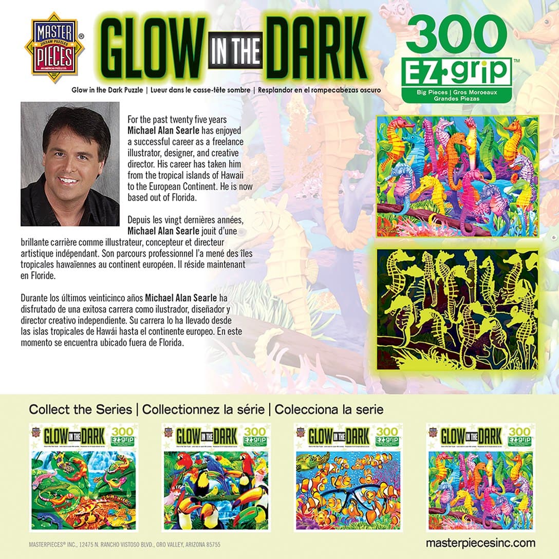 300-Piece Glow-in-the-Dark Puzzle with Singing Seahorses