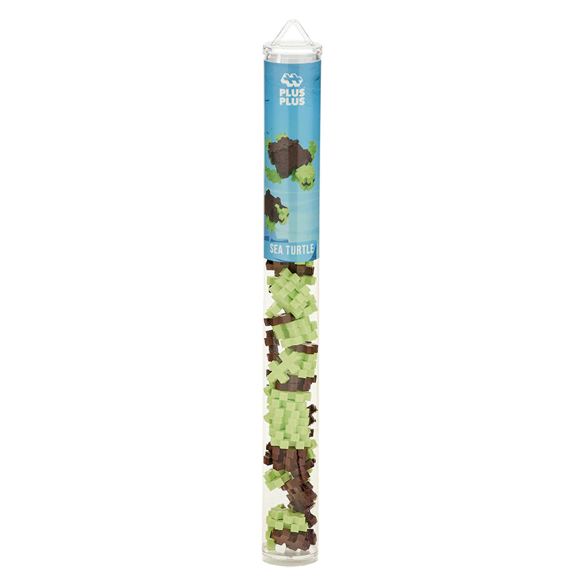 Plus-Plus Building Toy Tube with Sea Turtle Design - A Fantastic Set for Creative Kids