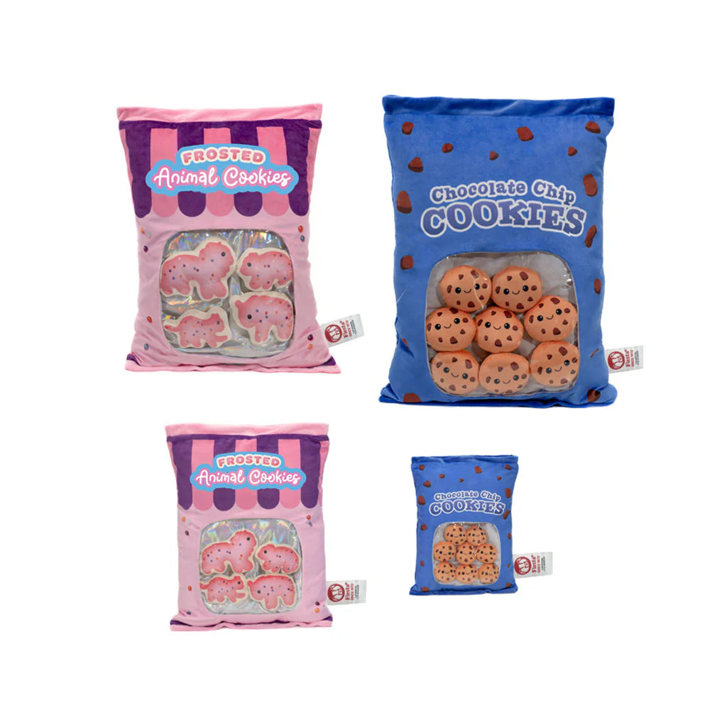 13-Piece Cookie-Shaped Plush Bag with Two Flavor Options