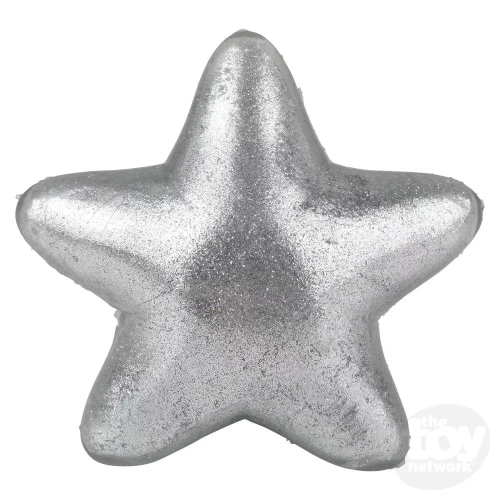 3 Pieces of Squishy Sticky Glittery Star Stress - Relief Toys