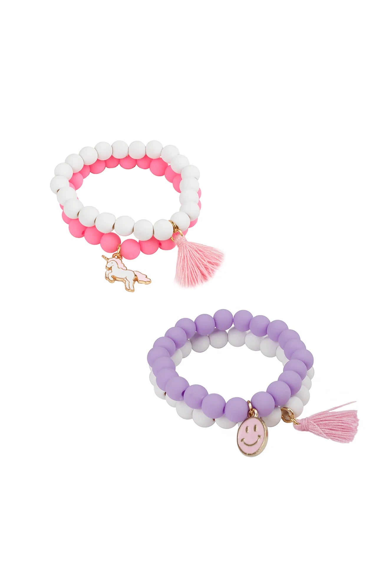 Charming Pastel Soft-Touch Bracelet Set of 2 Pieces
