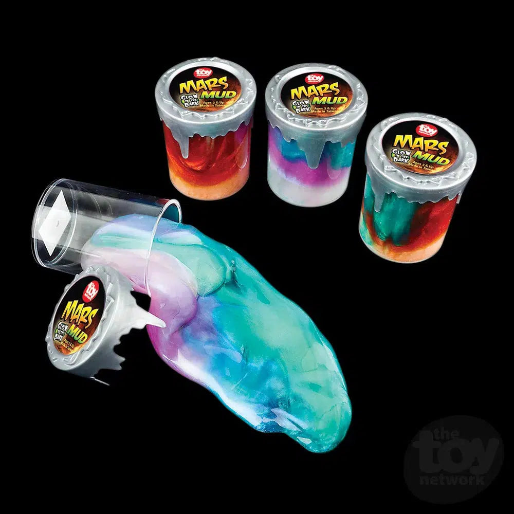 3 Tubs of Out-of-This-World Glow-in-the-Dark Mars Mud Putty