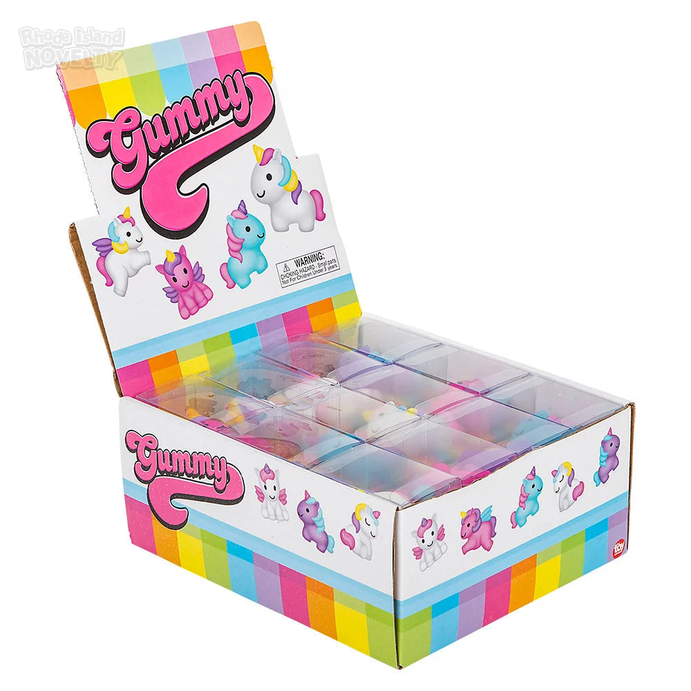 1.5-Inch Assorted Styles Gummy Unicorns - Colorful and Adorable Treats