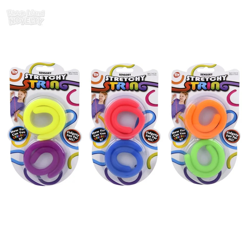 2-Pack of 12-Foot Stretchy Strings for Fidgeting Fun