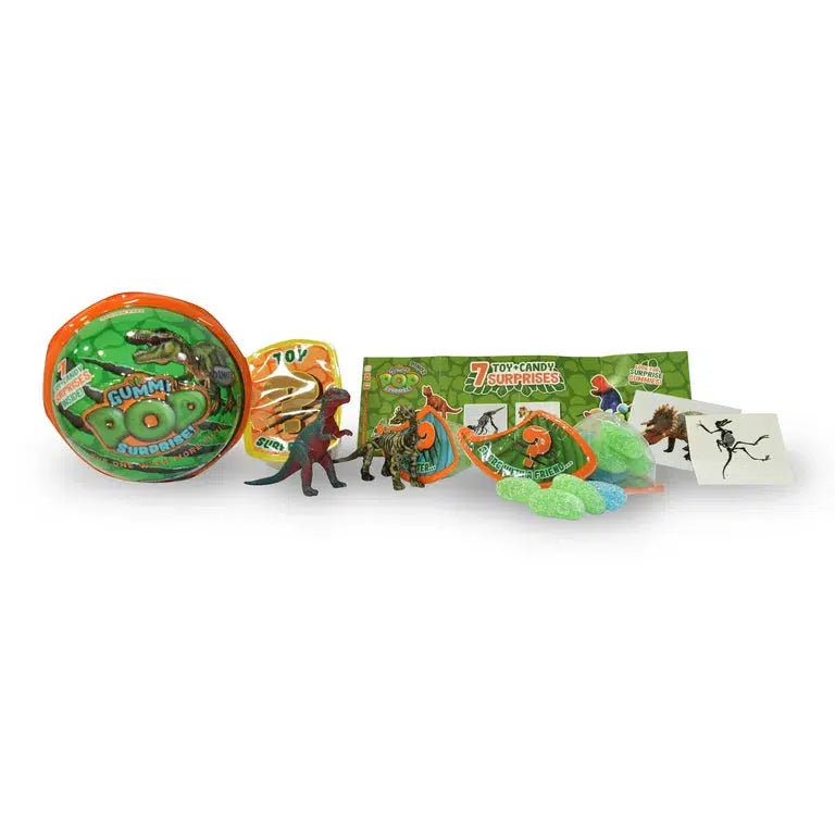 Surprising Gummi Pop Dino Capsules with Mystery Figures