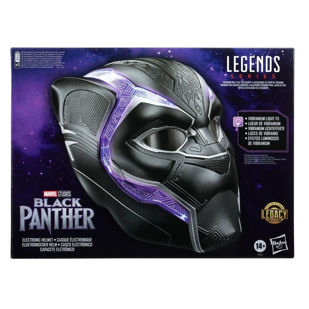 Marvel Legends Series 1:1 Scale Electronic Role - Play Black Panther Helmet