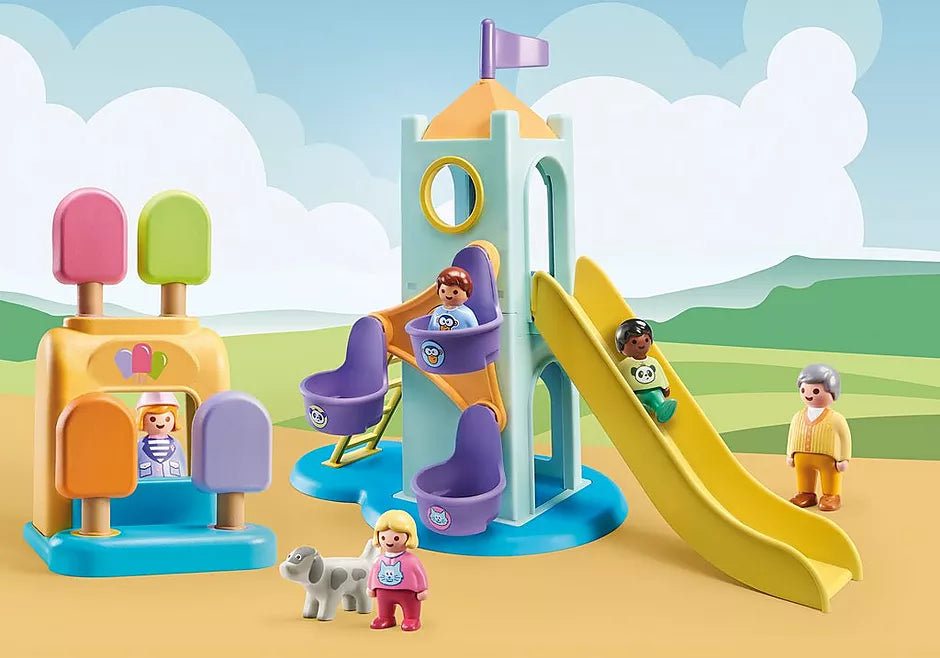 Adventure Play Tower with an Ice Cream Booth for Toddlers' Endless Fun
