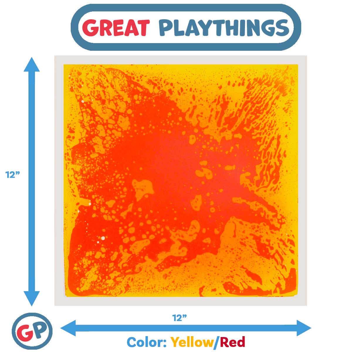 11.8 Square Inches Modular Liquid-Filled Sensory Floor Tile for Various Uses