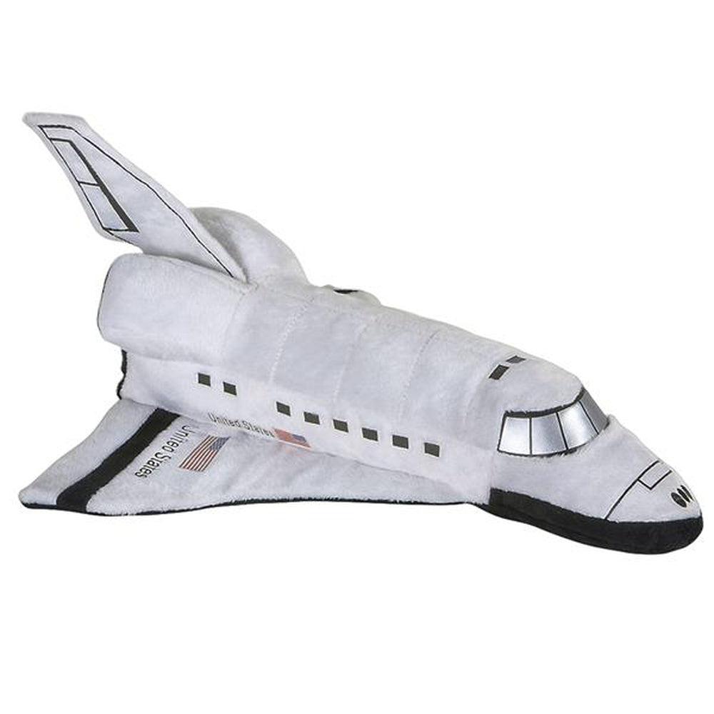 14-Inch Black and White Space Shuttle Plush for Space Enthusiasts
