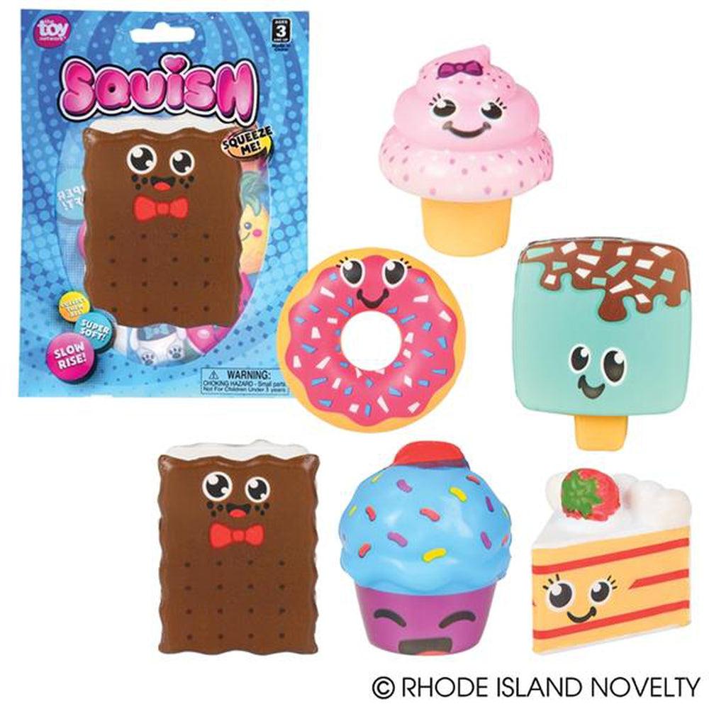 3 - Inch Assorted Squishy Dessert - Shaped Toys
