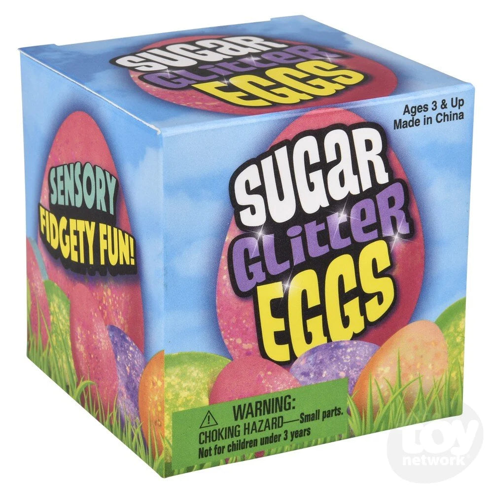 2.5-Inch Squeezable Sugar Easter Eggs - Ideal Fidget and Stress-Relieving Toys