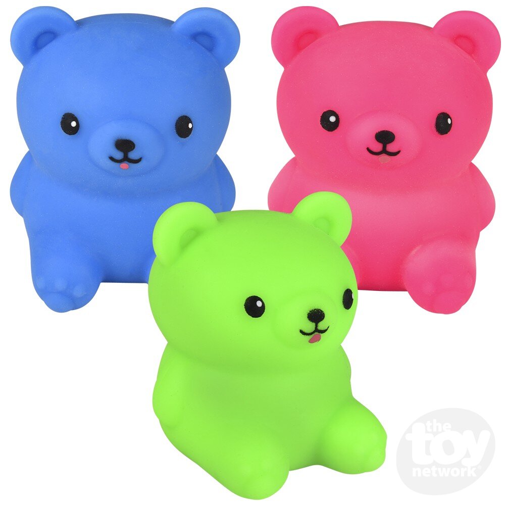2.75-Inch Squeezable Marshmallow Bear for Fidgeting
