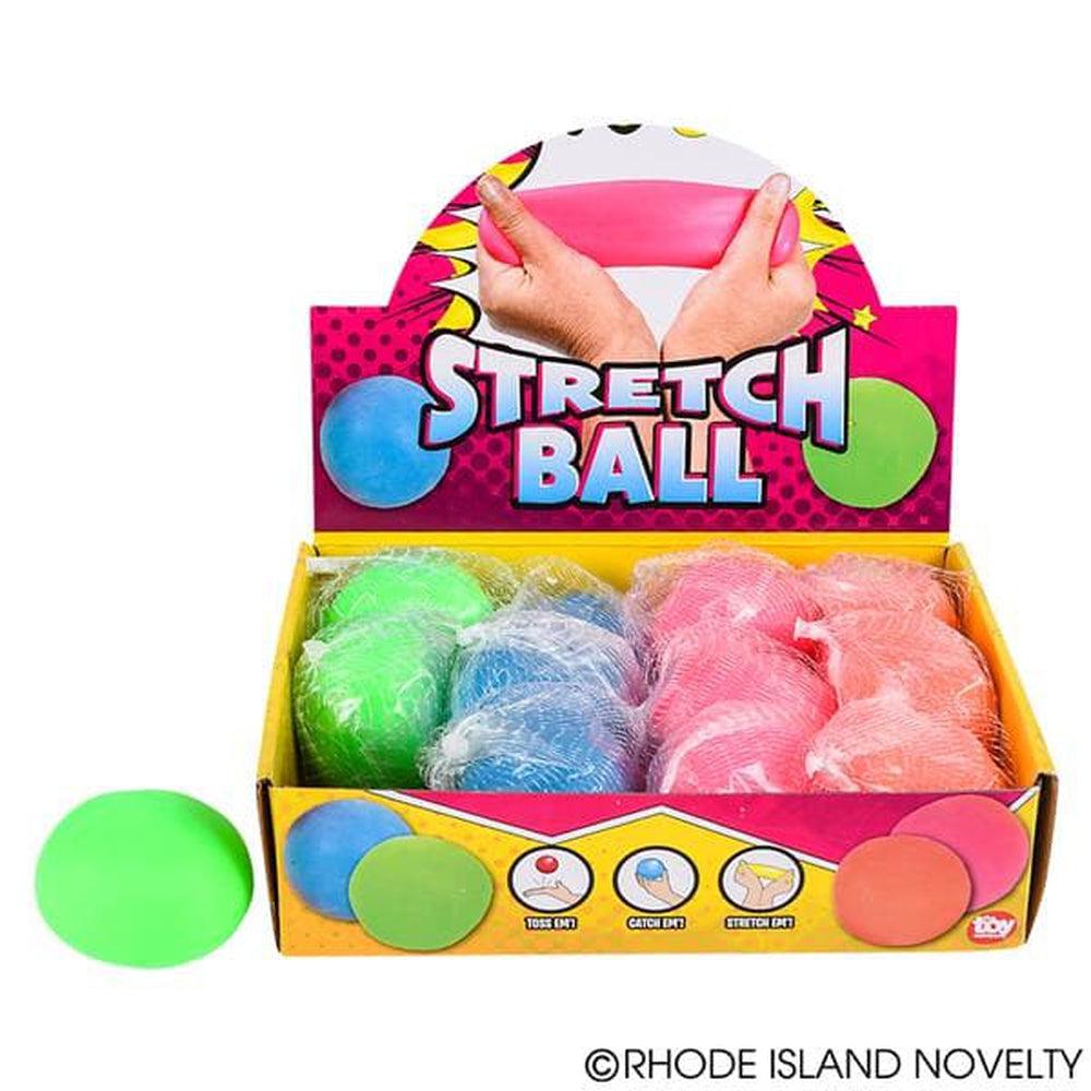 2.25 - Inch Assorted - Color Stretchable and Bouncy Stress - Relieving Balls