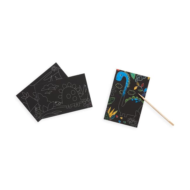 Mini Scratch and Scribble Art Kit for Kids - Dino Days Adventure
