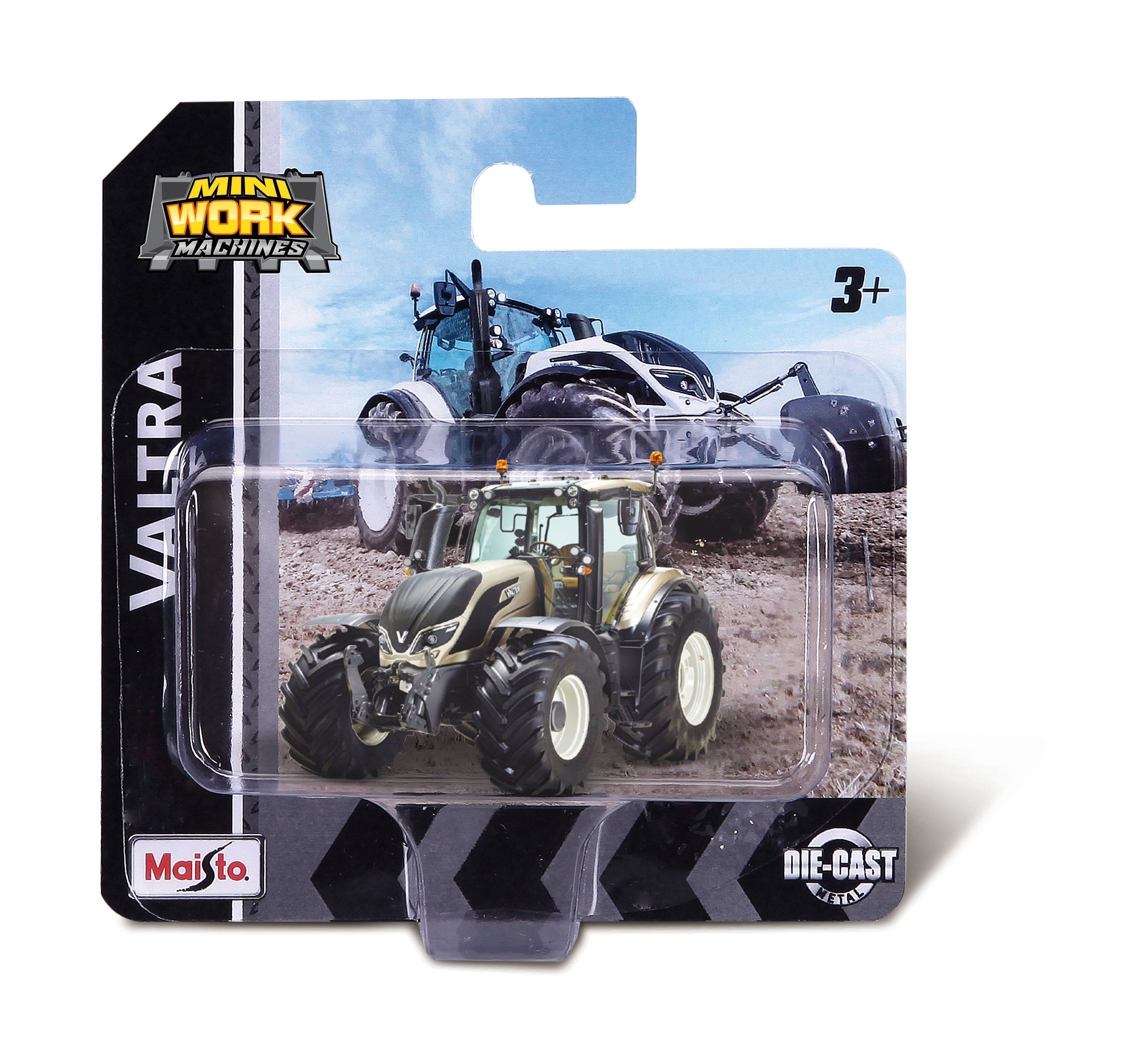1:64 Scale Set of 3 Miniature Working Tractors in Assorted Designs