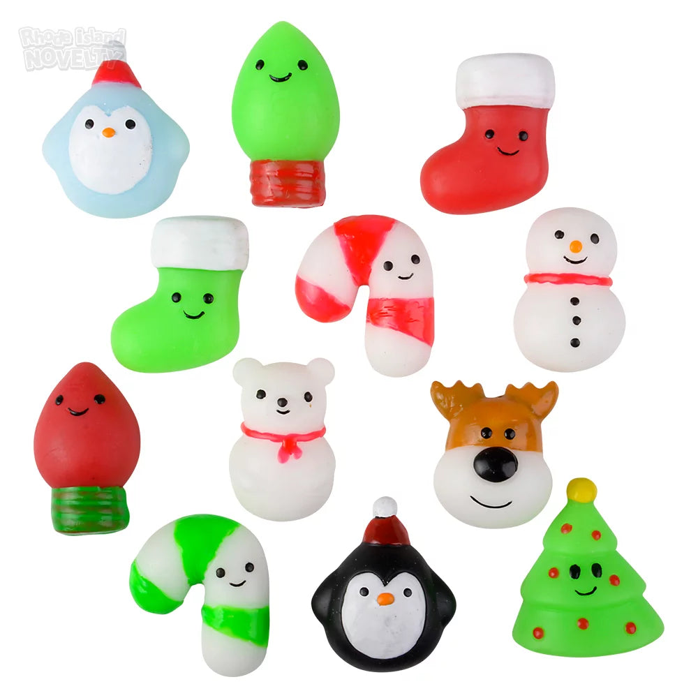 1.5-Inch Assorted Styles of Gummy - Shaped Christmas Collectible Characters