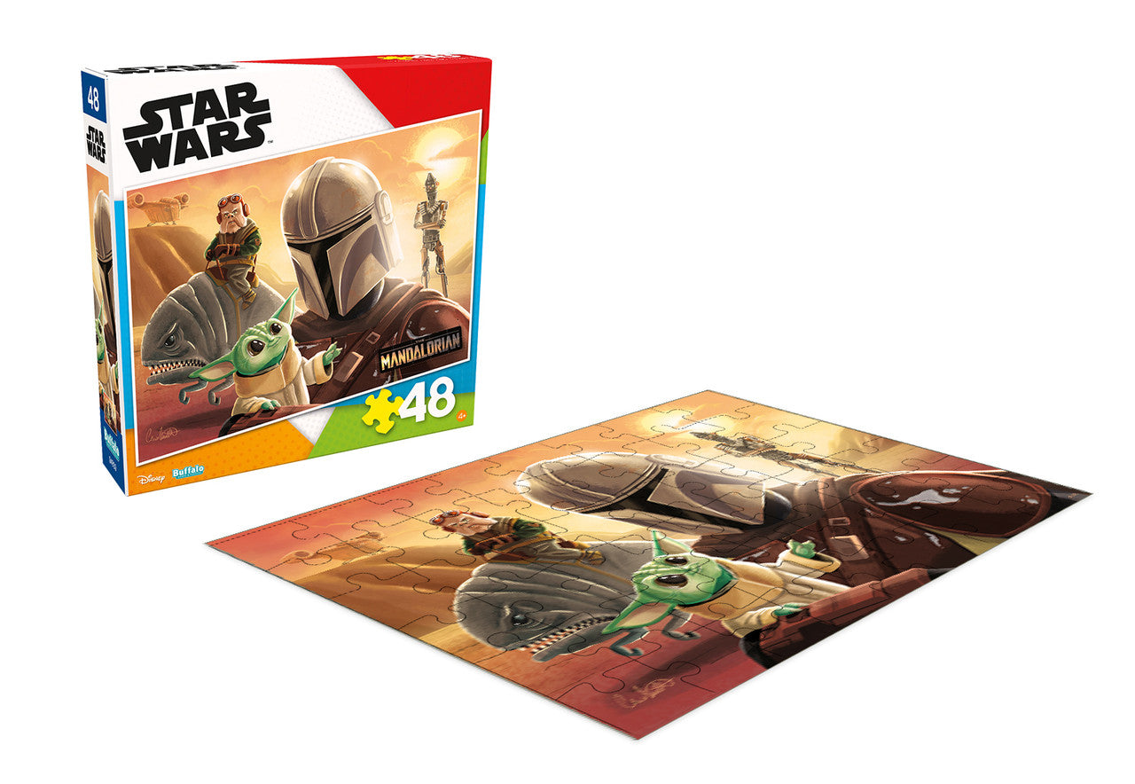 Star Wars: The Mandalorian Themed 48-Piece Jigsaw Puzzle - Precious Cargo Edition