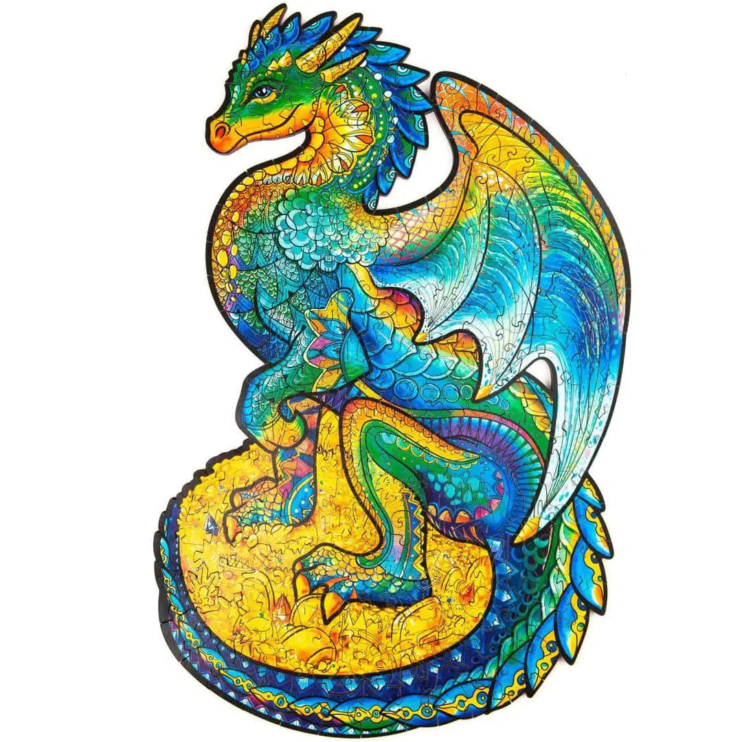 Exquisite Wooden Guarding Dragon Puzzle for All Ages