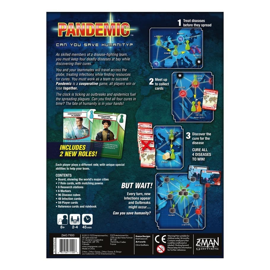 2013 Edition Pandemic: An Exciting Global Disease - Fighting Board Game