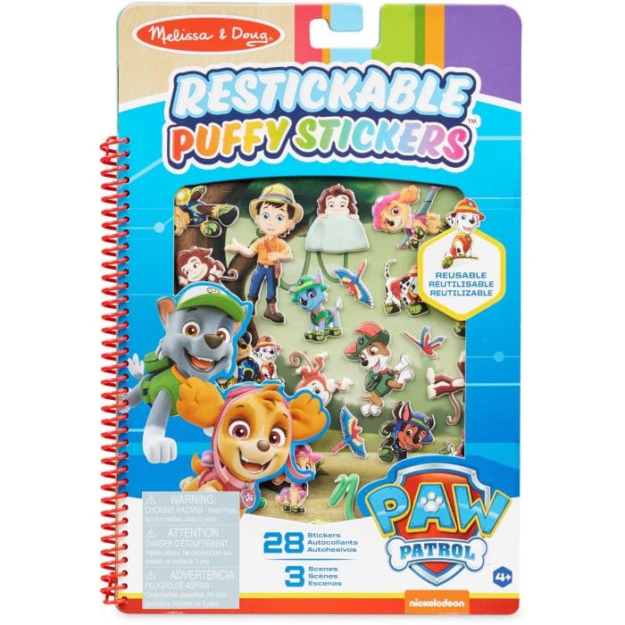 PAW Patrol Reusable Puffy Sticker Pad for Creative Kids