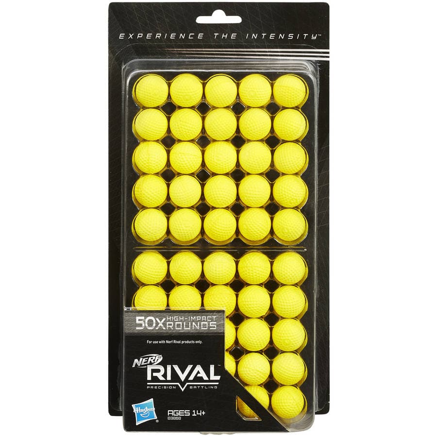 Nerf Rival 50-Round Ammunition Refill Pack for Intense Blaster Battles