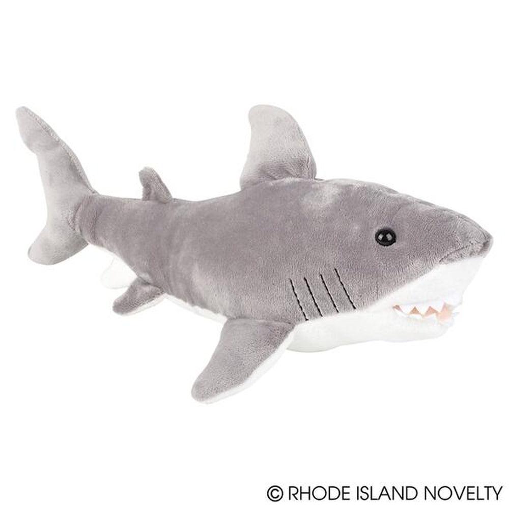 14-Inch Super Soft Animal Den Great White Shark Plush Toy