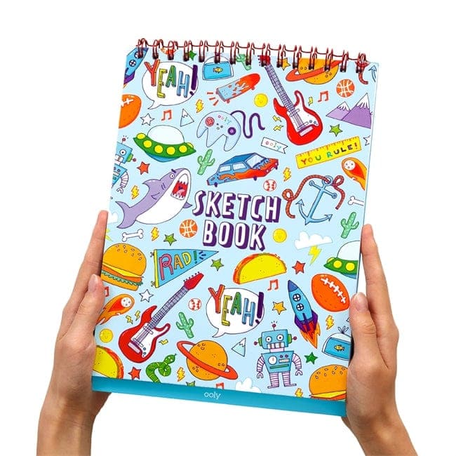 Awesome Standing Sketchbook for Kids with Built - in Stand and Cool Doodles