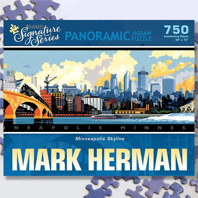 750 - Piece Jigsaw Puzzle: Puzzle Twist Featuring the Minneapolis Skyline