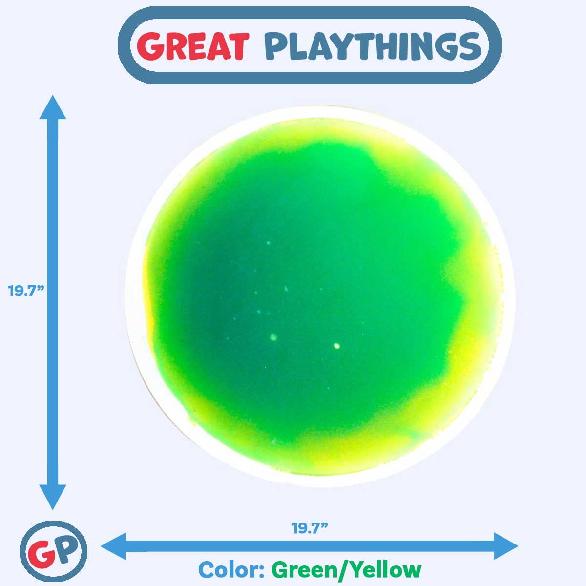 19.7-Inch Round Sensory Liquid-Filled Floor Tile for Fun and Decor