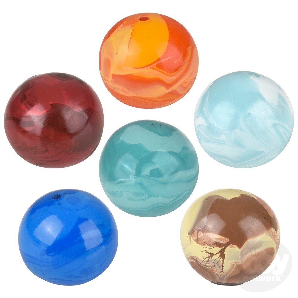 2.5-inch Squeezable Solar System-themed Sugar Ball Stress Toy