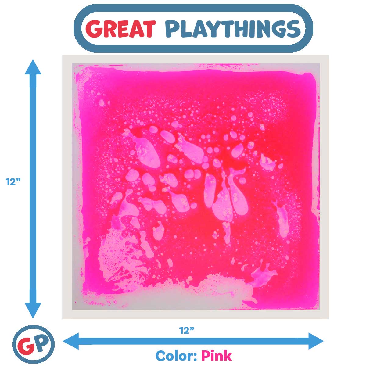 Box of 6 Modular 11.8 - Inch Square Liquid - Filled Sensory Floor Tiles