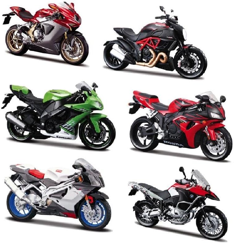 1:12 Scale Assorted Styles of Motorcycles