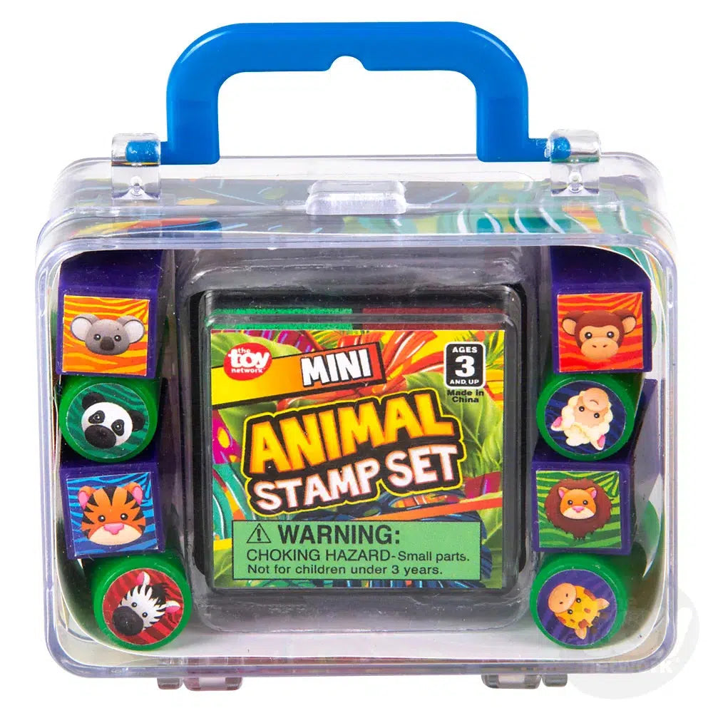 Adorable 3x2-Inch Mini Animal Stamp Set for Kids Aged 3+